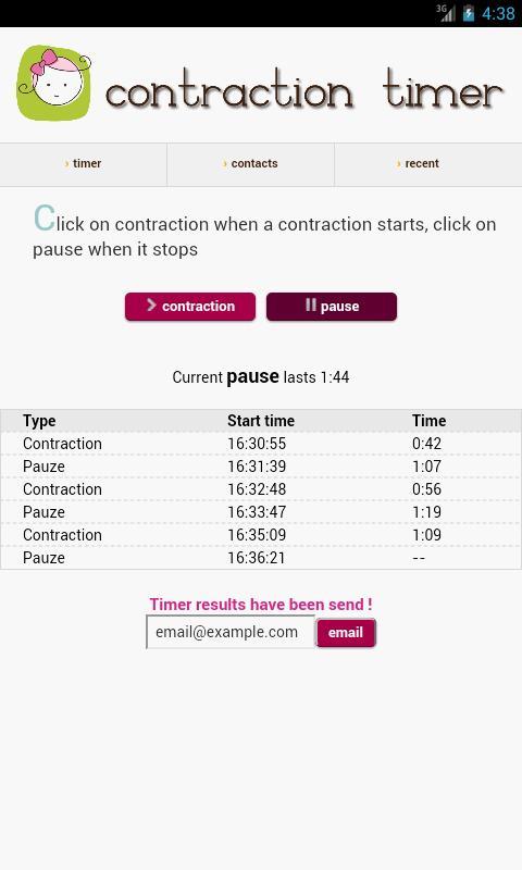 Contraction Timer截图1