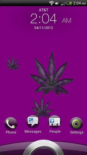 Purple Leaf HD Live Wallpaper截图4