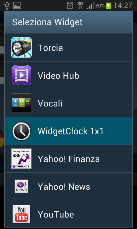 Widget Clock 1x1截图1