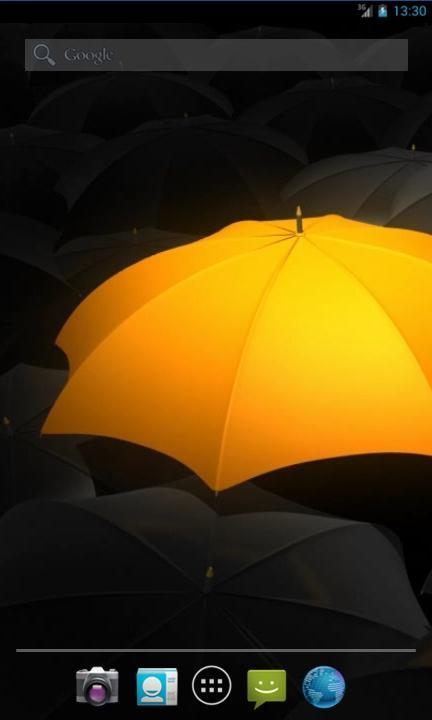 Her Orange Umbrella LWP截图5