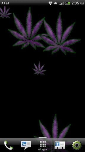 Purple Leaf HD Live Wallpaper截图6