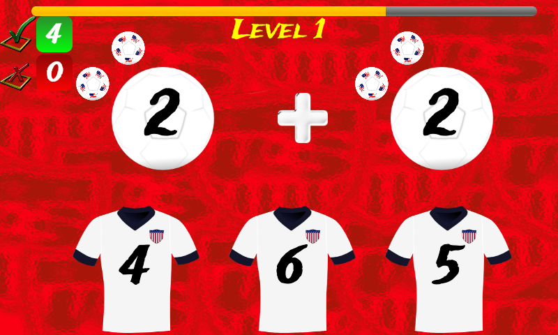 Math USA Soccer Lite截图4