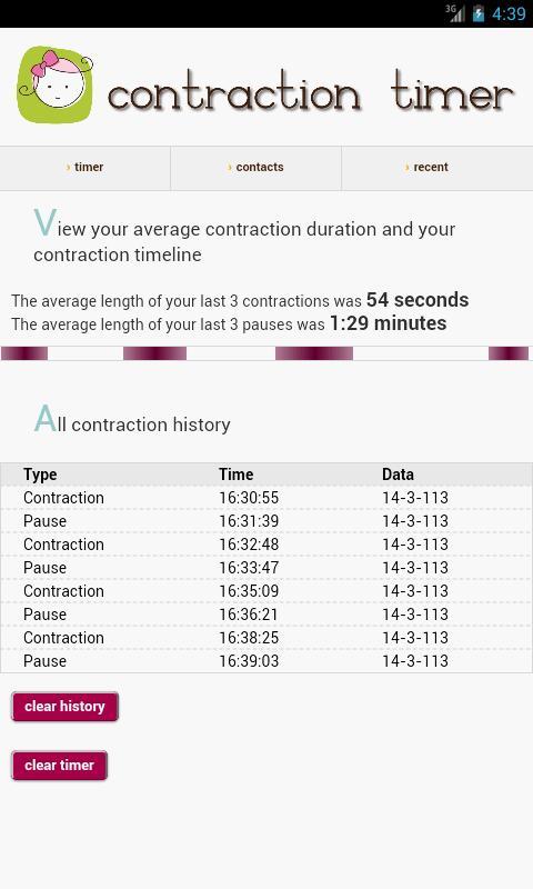 Contraction Timer截图3