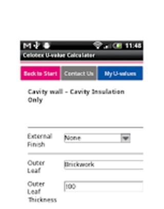 Celotex U-value Calculator截图2