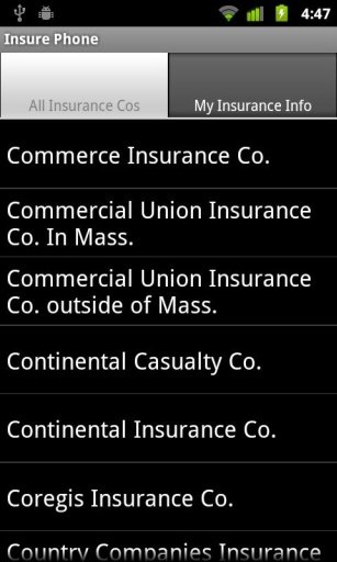 InsurePhone: Insurance Info截图3
