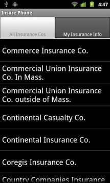 InsurePhone: Insurance Info截图