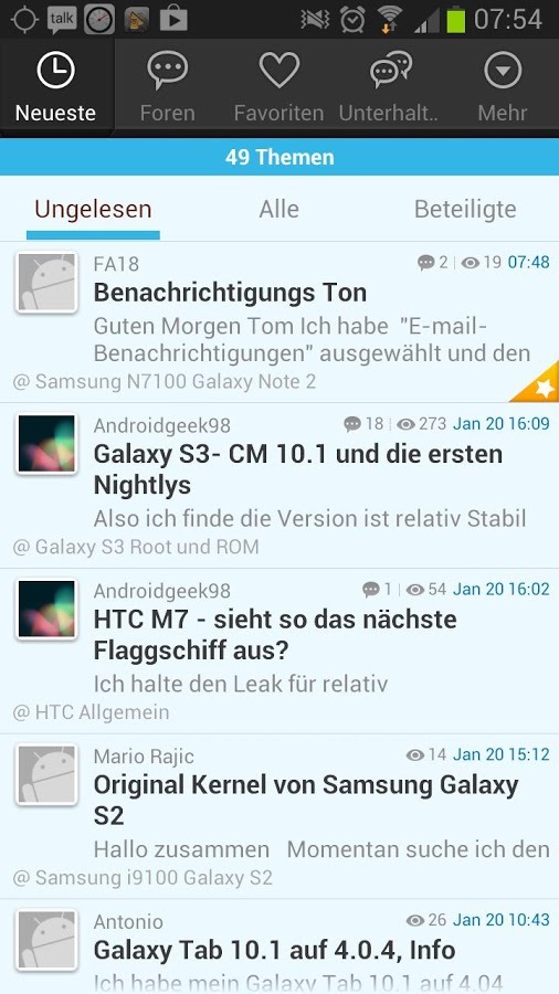 Android Schweiz Forum Ap...截图1