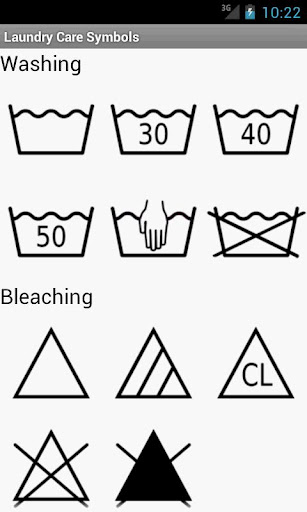 Laundry Care Symbols截图1