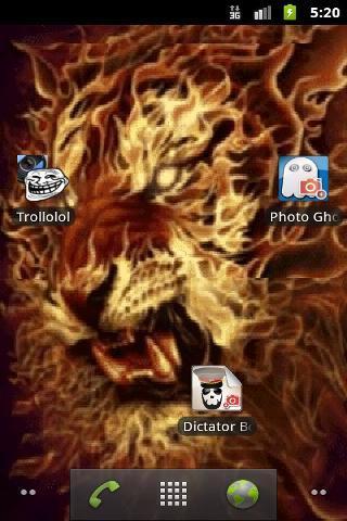 3D Flame lion live wallpaper截图1