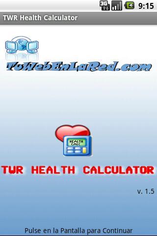 TWR Health Calculator截图1