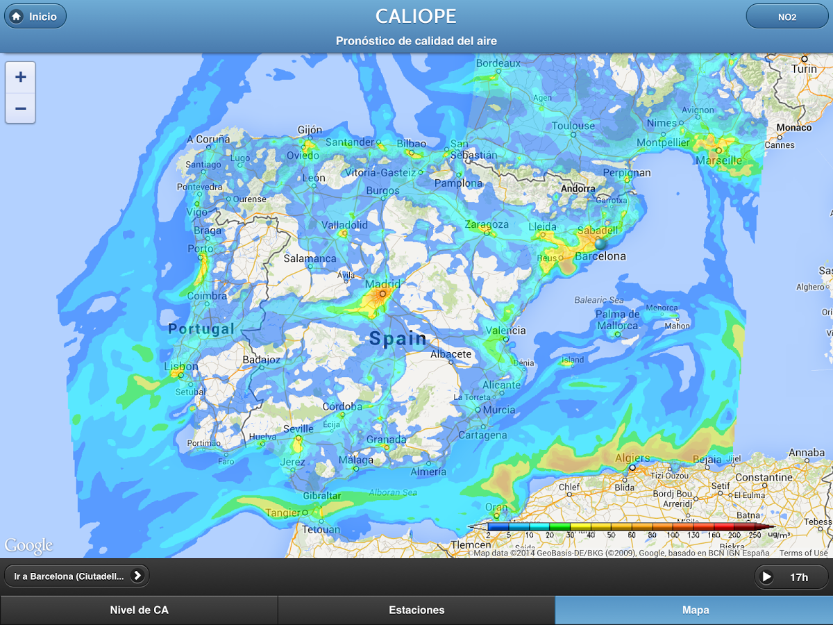 CALIOPE: Calidad del Aire截图1