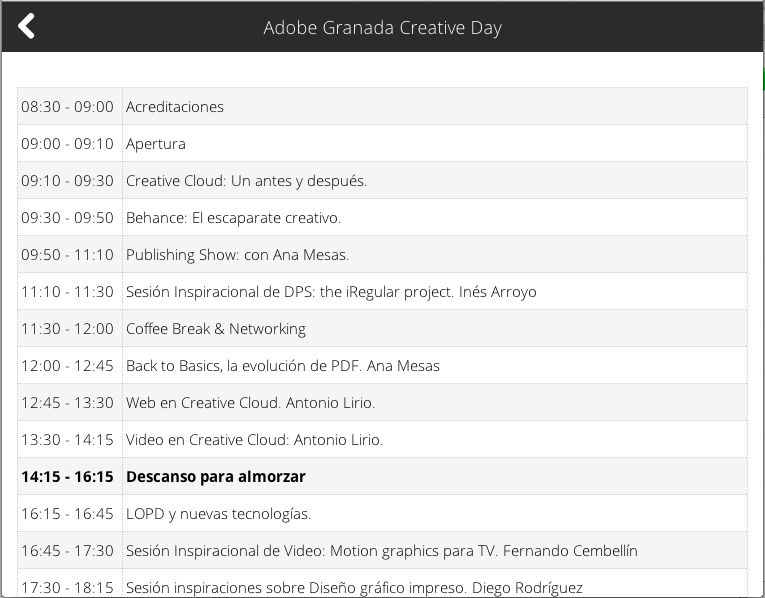 Adobe Granada Creative Day截图3