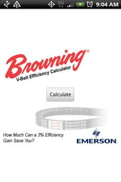 V-Belt Efficiency Calculator截图
