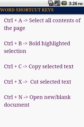 Keyboard Shortcuts Keys截图2