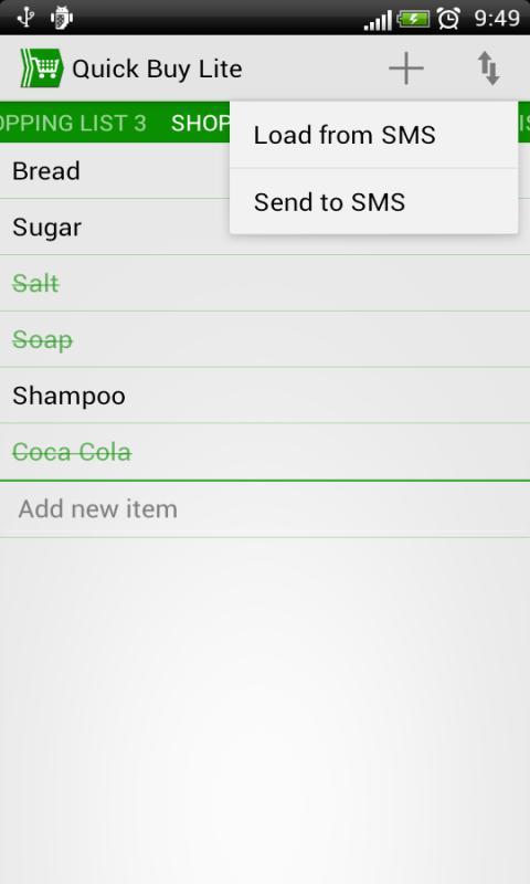 Quick Buy Shopping List (lite)截图1