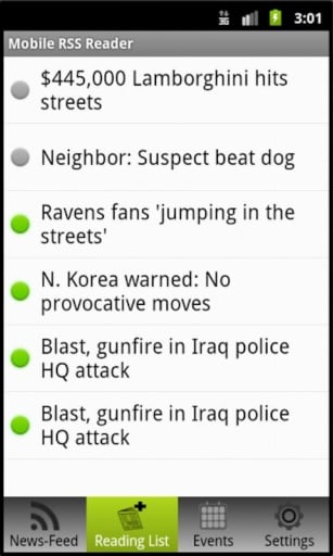 Mobile RSS Reader截图3
