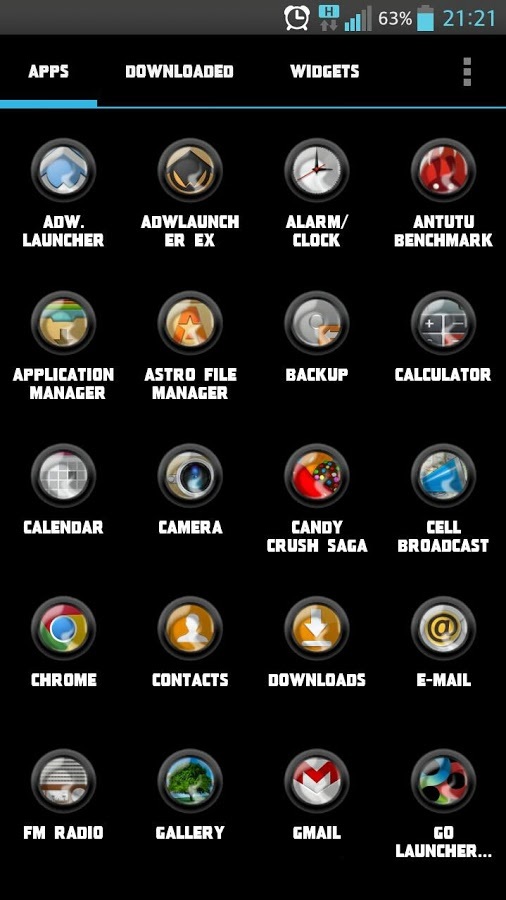 Dark Bulb - Icon Pack截图2