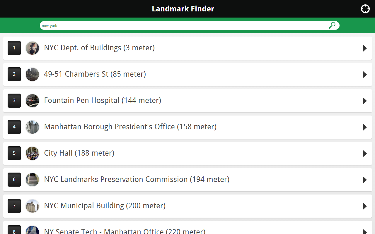 Landmark Finder截图2