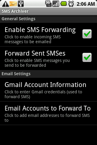 SMS Archiver (Ad-Supported)截图1
