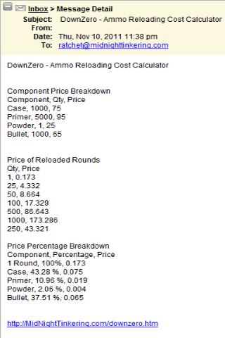 Ammo Reload Cost Calc截图3