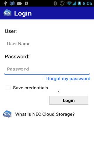 NEC Cloud Storage截图2