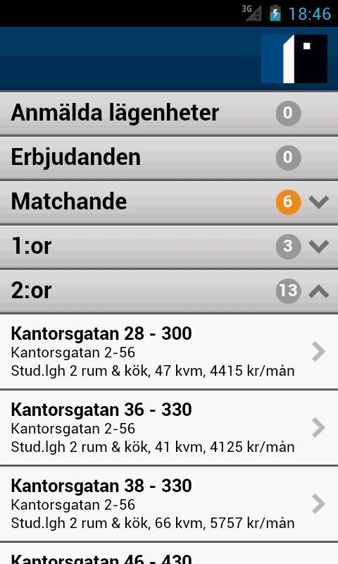 Studentstaden Sök bostad截图2