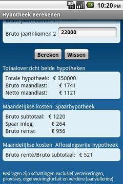 Hypotheek Berekenen截图