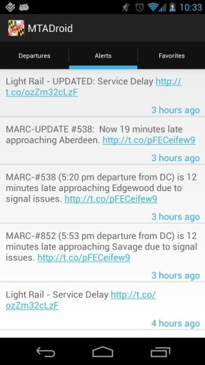 MTADroid - (Maryland Transit)截图2