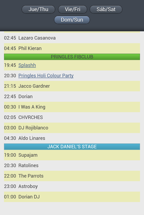 FIB Horarios (No oficial...截图2