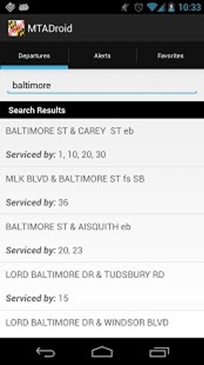 MTADroid - (Maryland Transit)截图4