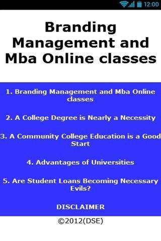 MBA Online Classes截图2