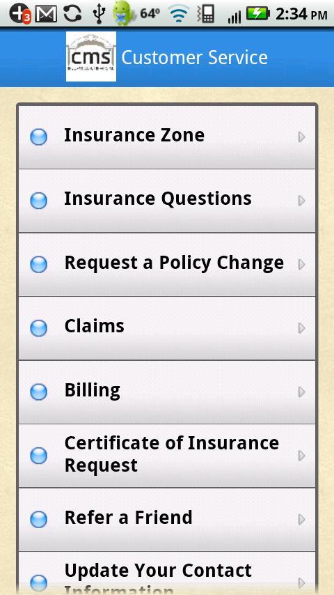 CMS Insurance截图4