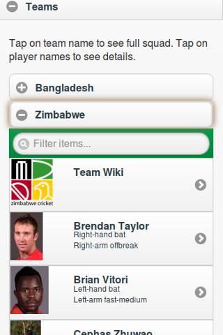 Zimbabwe Cricket截图2