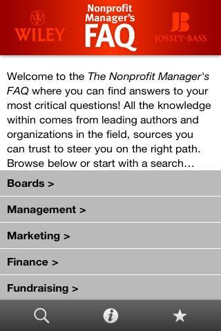 Nonprofit Manager’s FAQ截图1