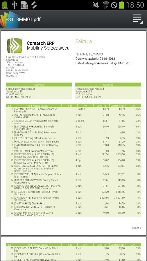 Comarch ERP Mobile Sales截图8