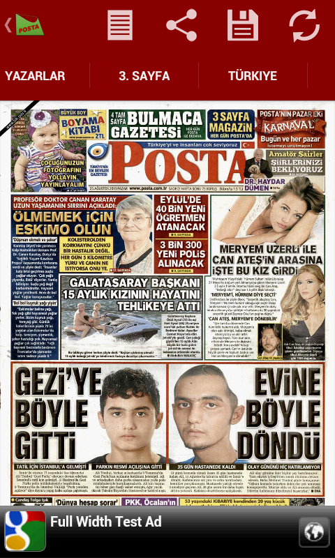 Posta Gazetesi Droid截图7