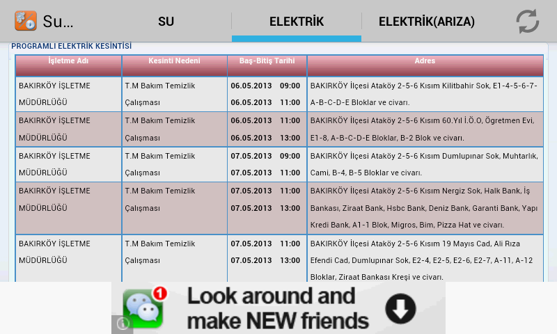 Su ve Elektrik Kesintisi截图6