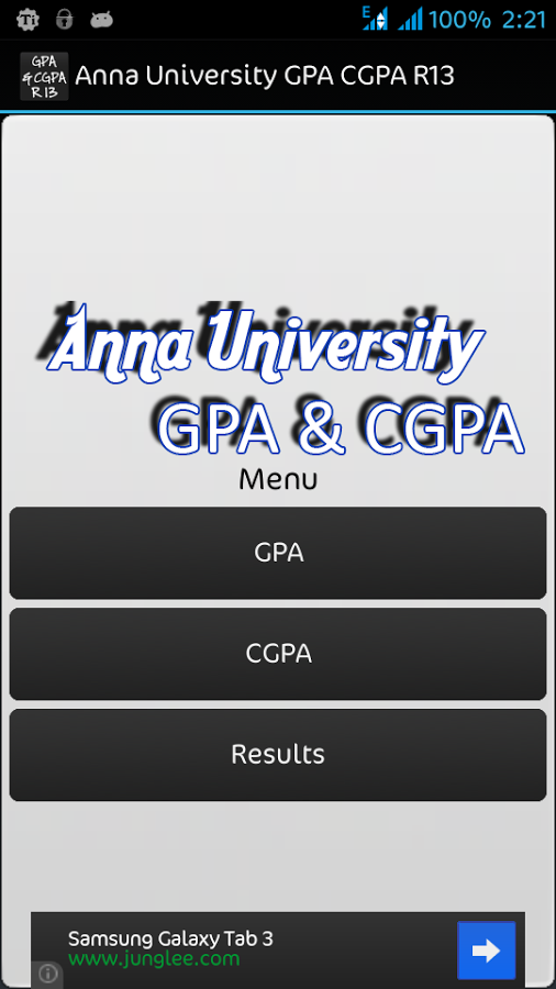 Anna University GPA CGPA R13截图1