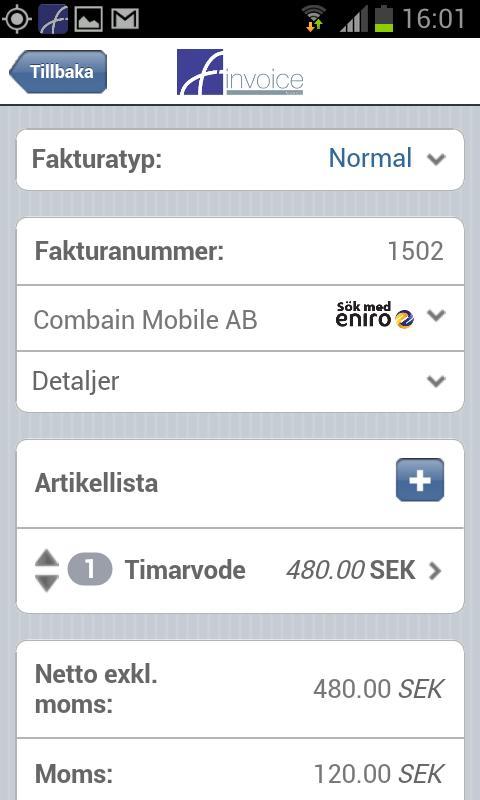 Fakturak&ouml;p - Invoice Fin...截图5