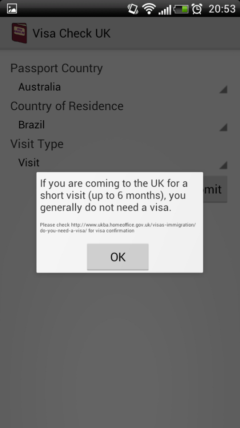 Visa Check UK截图2