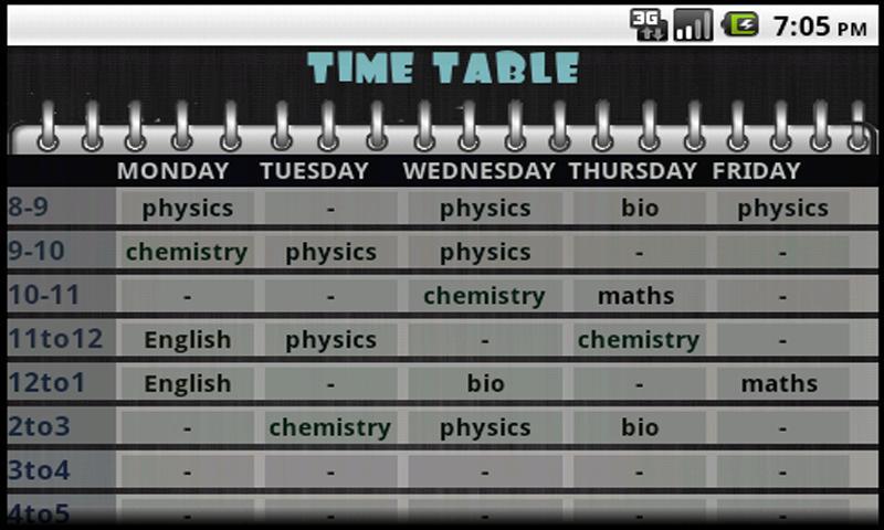 Wakeup Timetable截图2