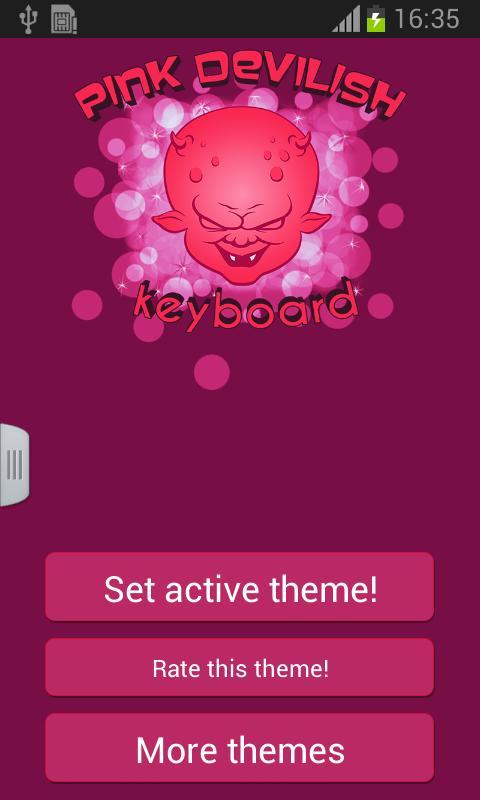 Pink Devilish Keyboard截图4