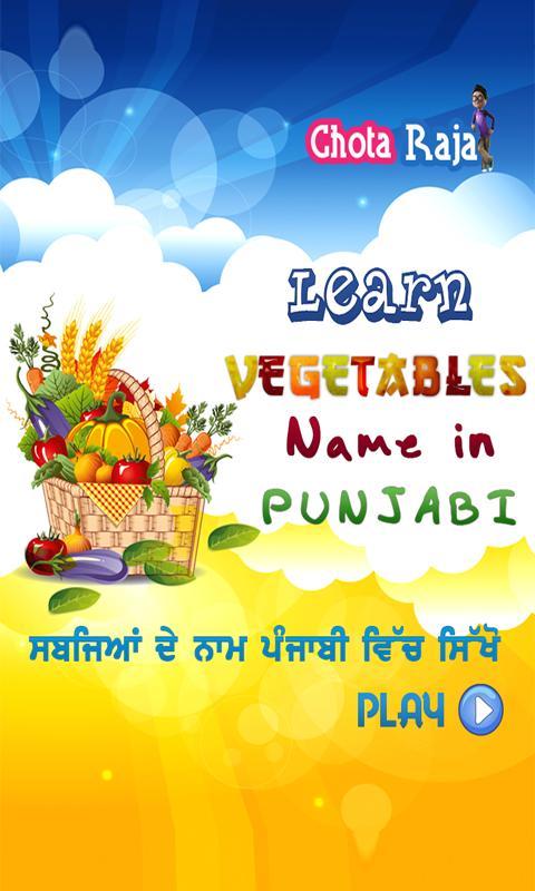 Vegetables in Punjabi on...截图3