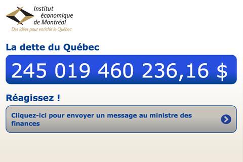 Compteur de la dette du Québec截图2