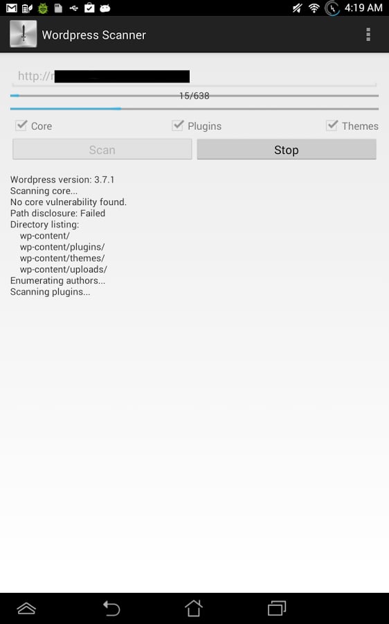 Wordpress Scanner截图2
