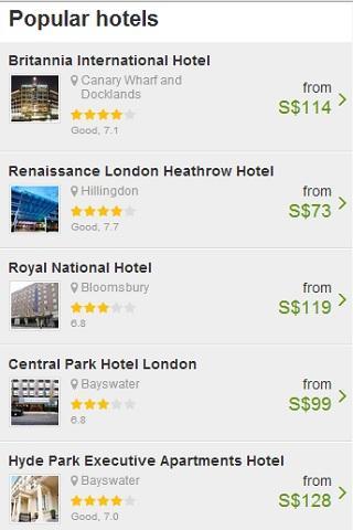 London Hotel Deals 80%截图2