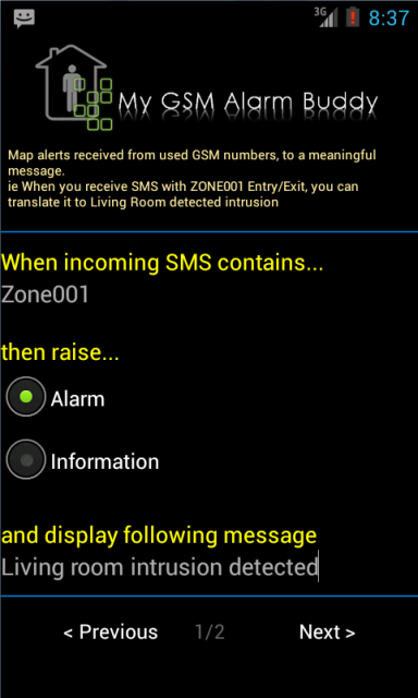 My GSM Alarm Buddy Lite截图5