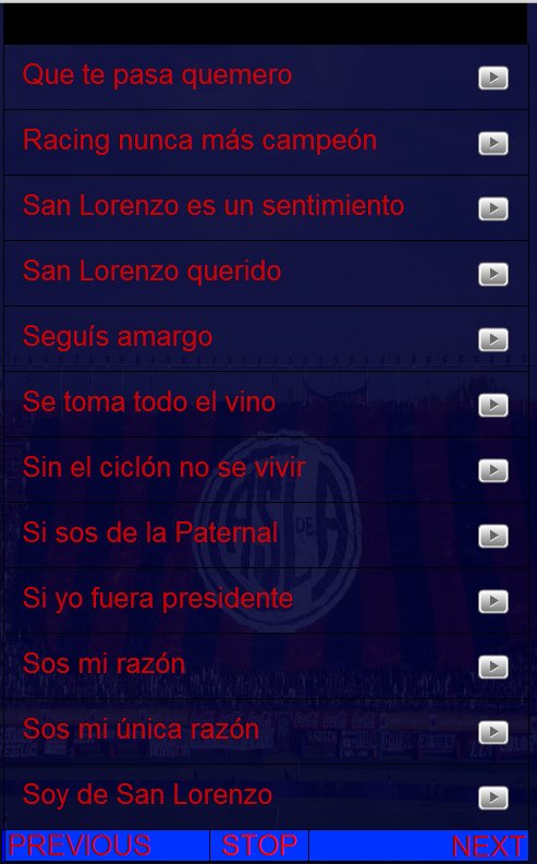 Canciones Hinchada San Lorenzo截图4