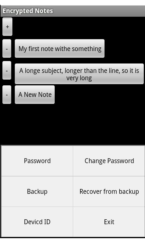 Encrypted Notes截图4