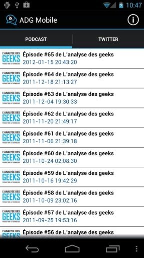 Analyse des Geeks Mobile截图2